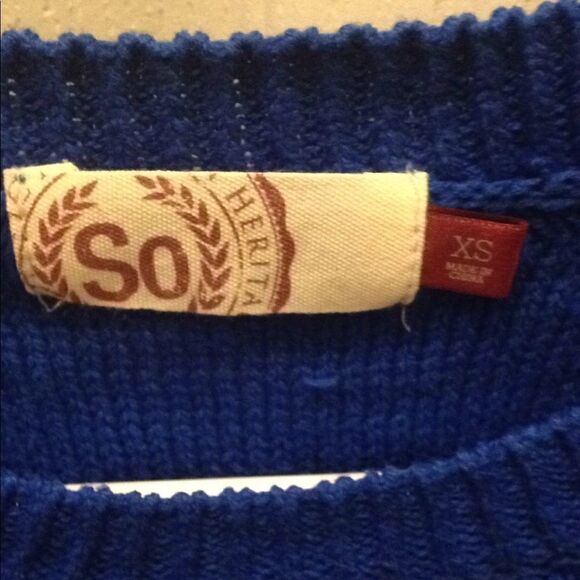 🔹Blue & White Sweaters Junior’s XS - Picture 9 of 9